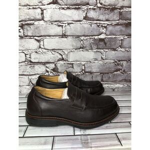 Gravity Defyer Ludvig Brown Leather Slip On Loafers Shoes Men’s Sz 8M US/41EU